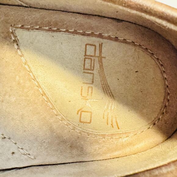 Dansko Shoes Women 8.5 Brown Leather Mary Jane Classic Clog Mule Slip On Comfort - Picture 9 of 11